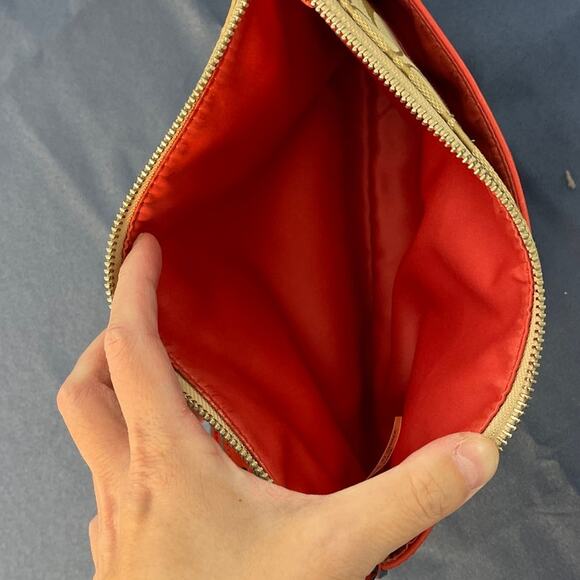 Coach Brown/Orange Signature Canvas and Leather Crossbody Bag - Picture 8 of 10